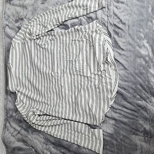 Ladies striped turtleneck